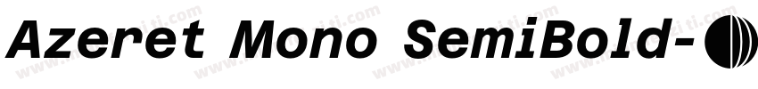 Azeret Mono SemiBold字体转换